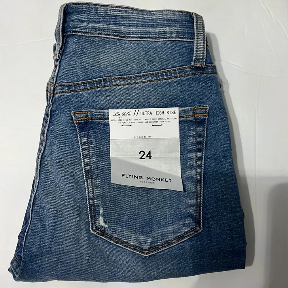 NWT Flying Monkey Ultra High Rise Jeans 👖 size 24” - Picture 9 of 9